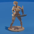 African Warrior Woman / Fierce Fighter Girl
