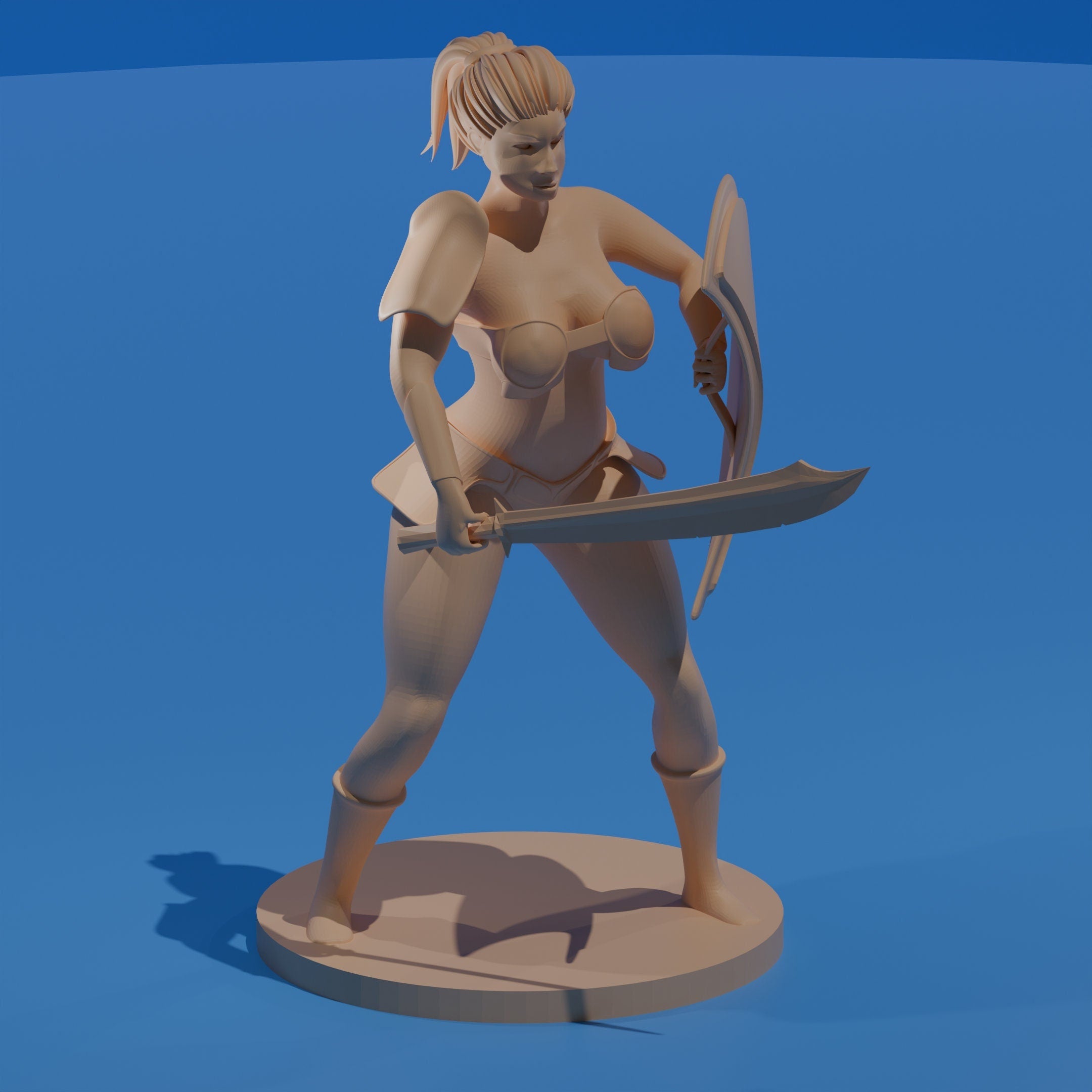 African Warrior Woman / Fierce Fighter Girl