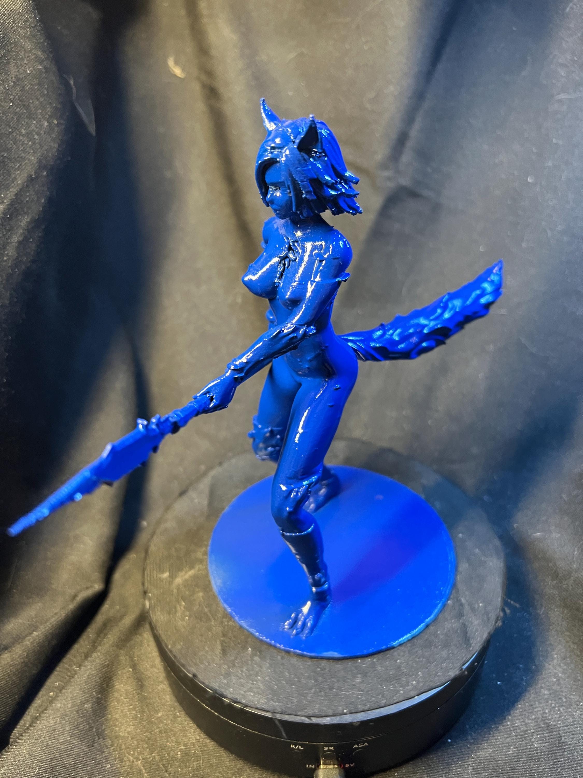 Fox Warrior Huntress with Spear – Fierce Fantasy Figure