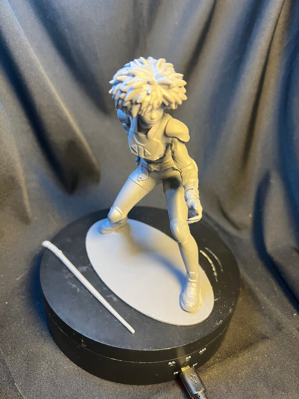 Sci-Fi Fan Art Figure: 3D Printed Space Warrior, 5.75"