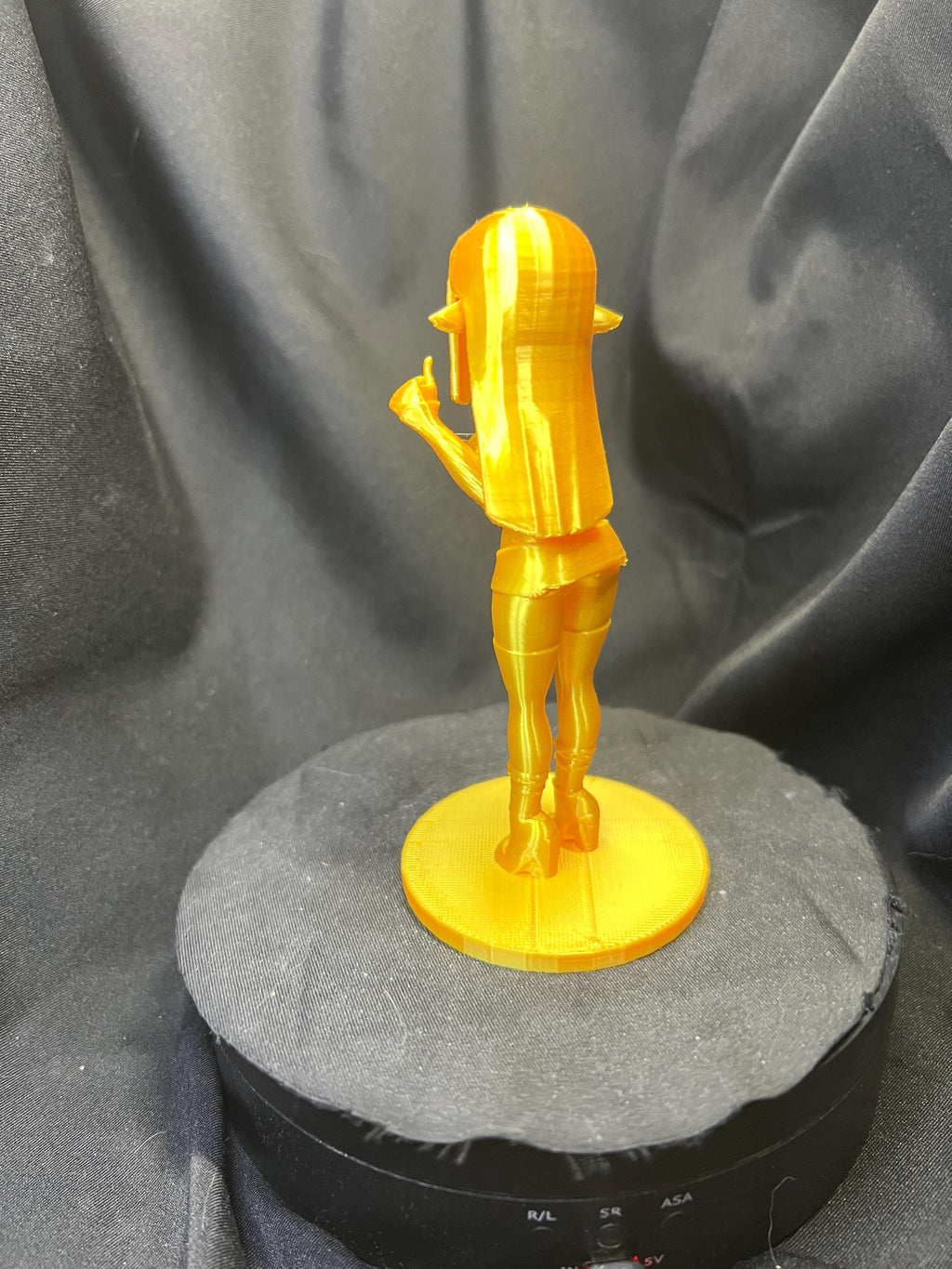 3D Printed Whimsical Gnome Woman Character Model – Fantasy Collectible Figurine