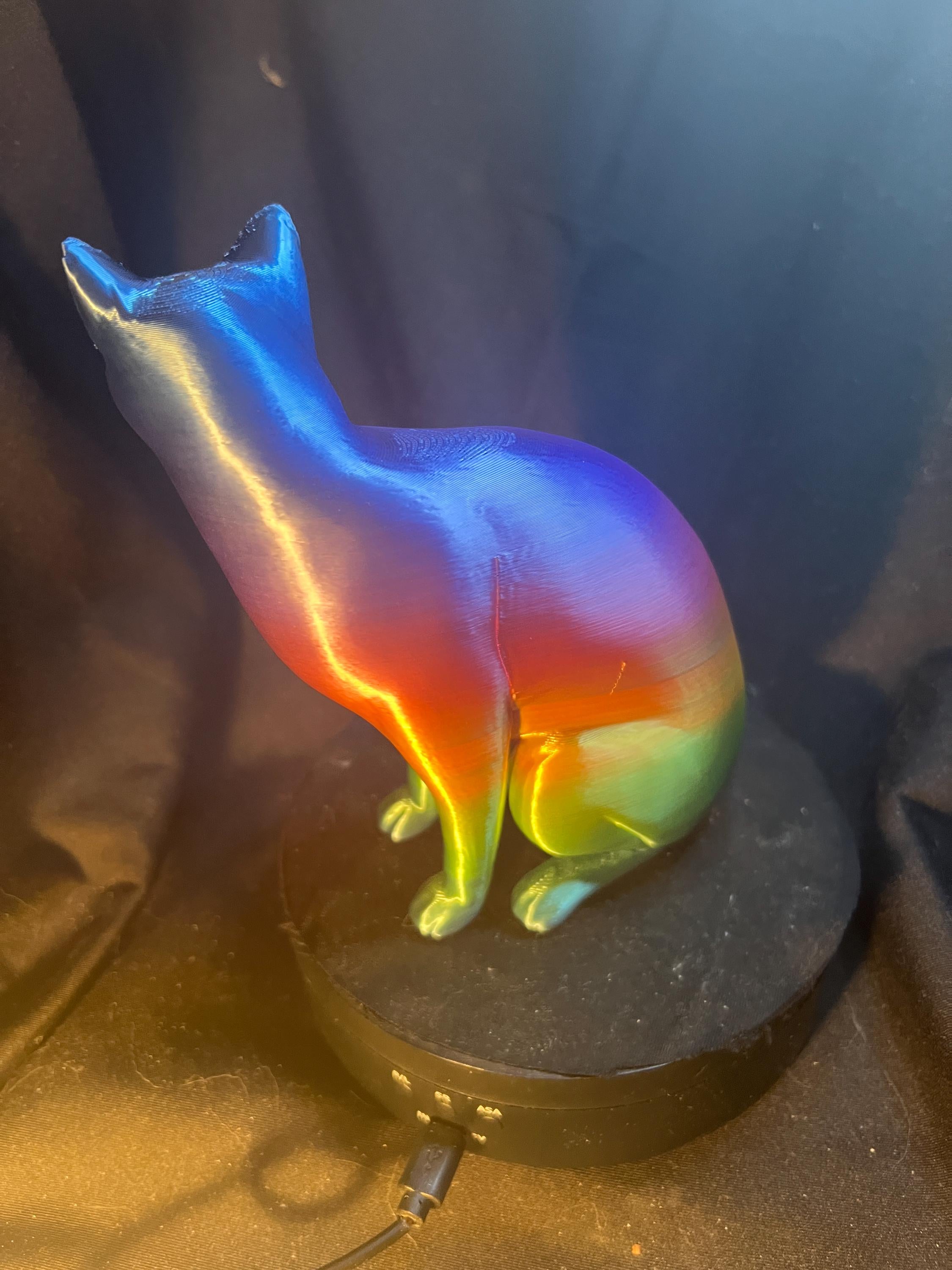 Elegant House Cat Statue: 6-Inch Cat Model