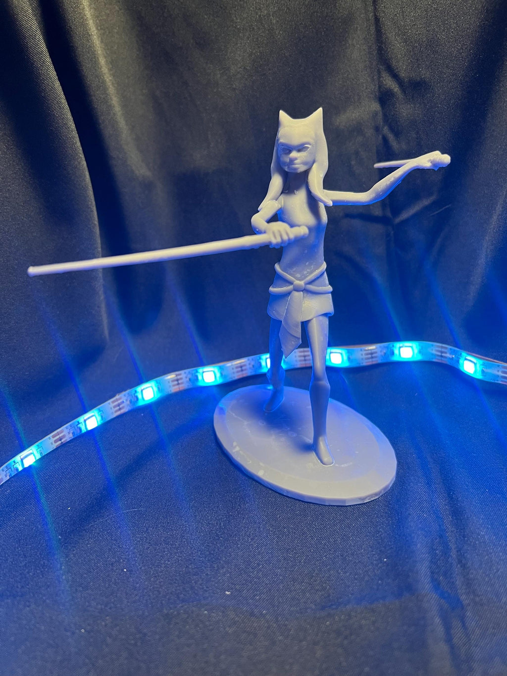 Space Warrior Girl Figure: 3D Printed Fan Art Miniature