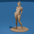 Sexy Muscular Woman / Fit Nude Female Figure