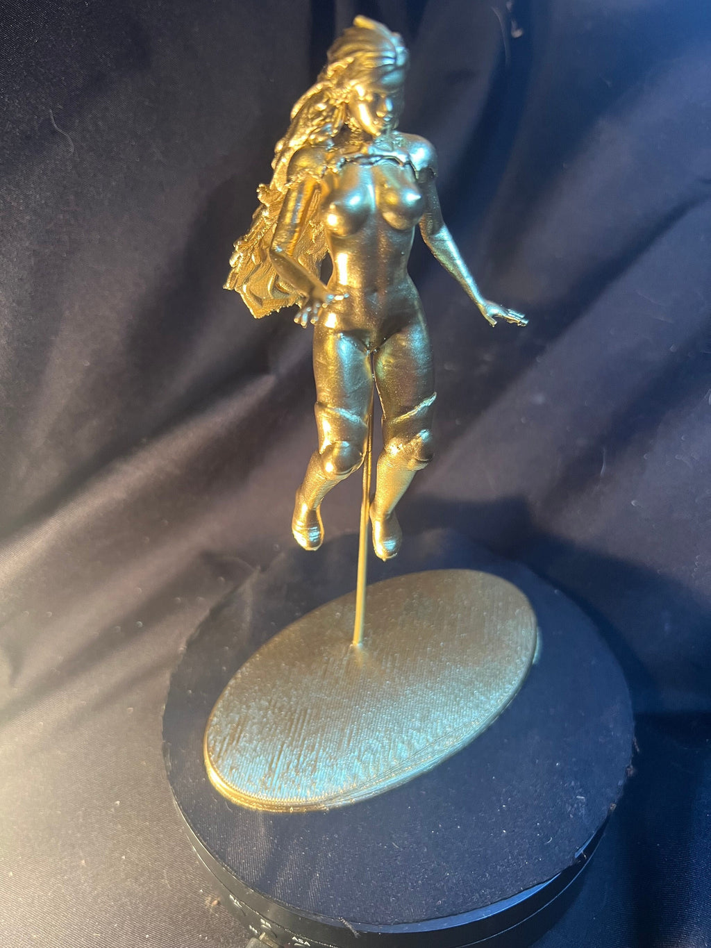 Blazing Star Superhero Figure, Fire Energy Sculpture
