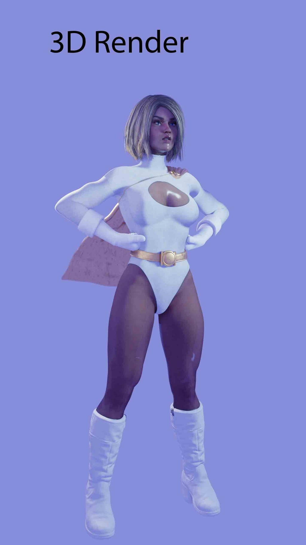 Solaria, The Stellar Guardian / Super Hero Female Figure