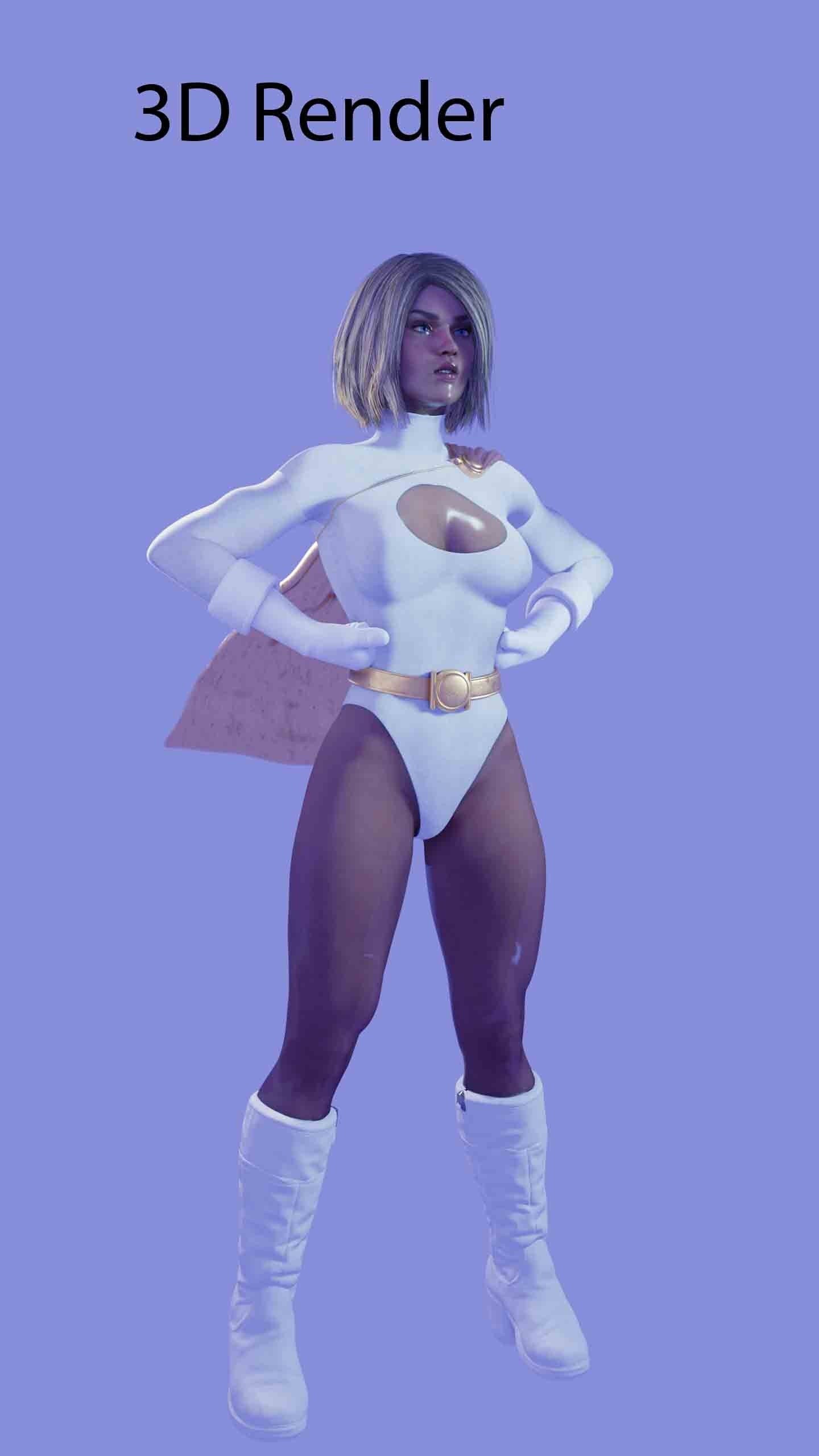 Solaria, The Stellar Guardian / Super Hero Female Figure