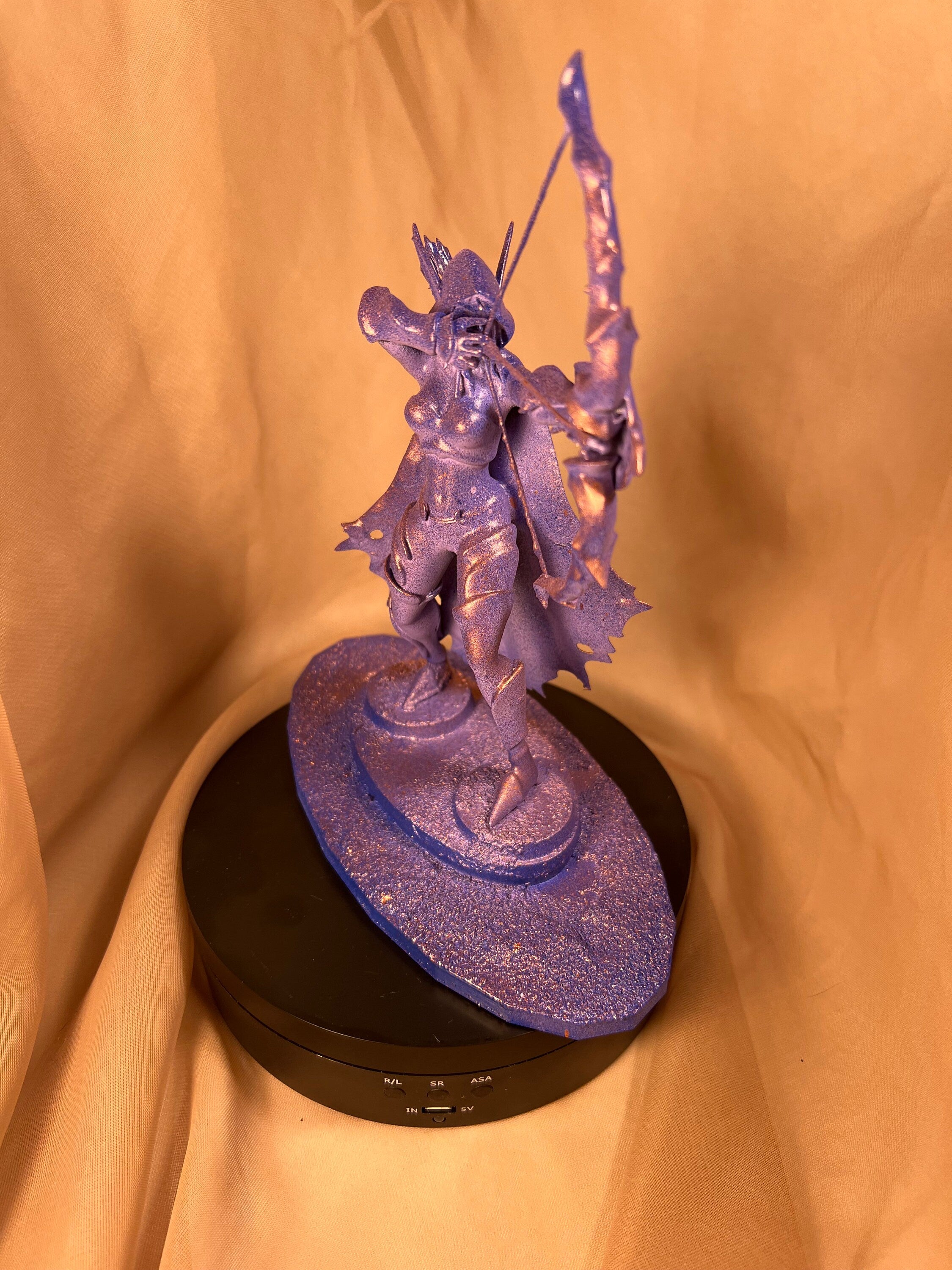Female Elf Ranger Figure / Fantasy Bowman Woman Figurine