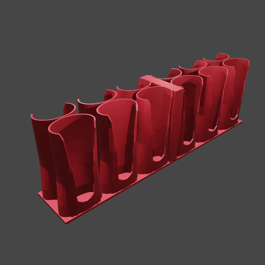 Paint Tube Holder: 12-Slot Organizer for 37ml Tubes