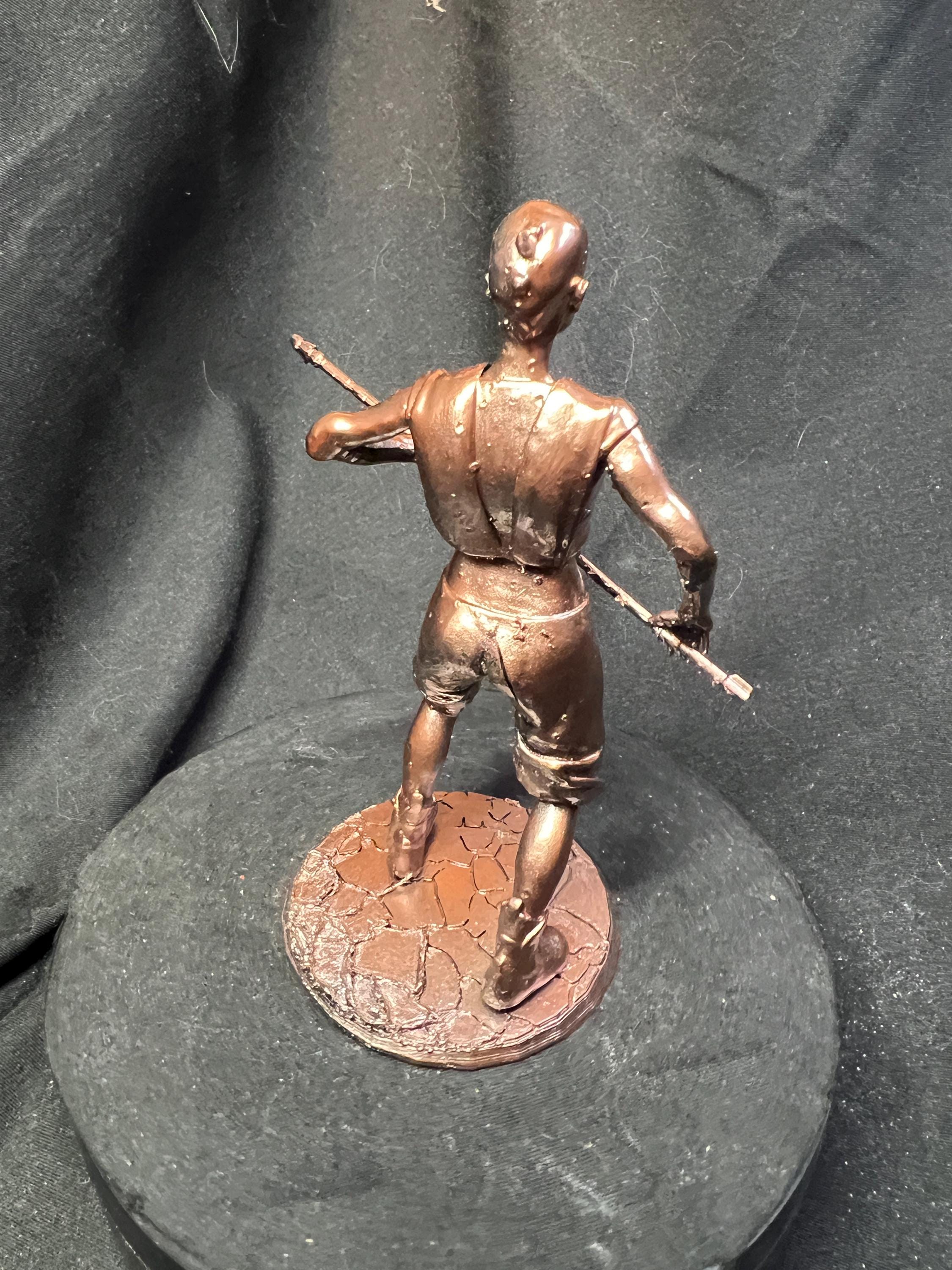 Wasteland Fighter Woman with Staff Post-Apocalyptic Model