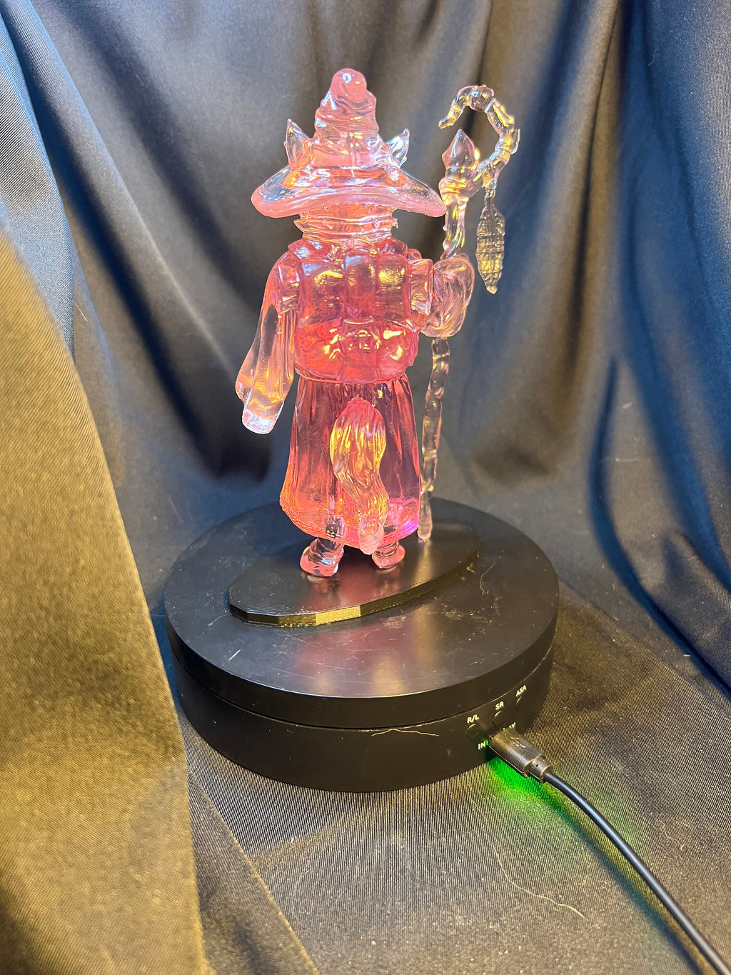 Cat Wizard Figure / Fantasy Mage Figurine
