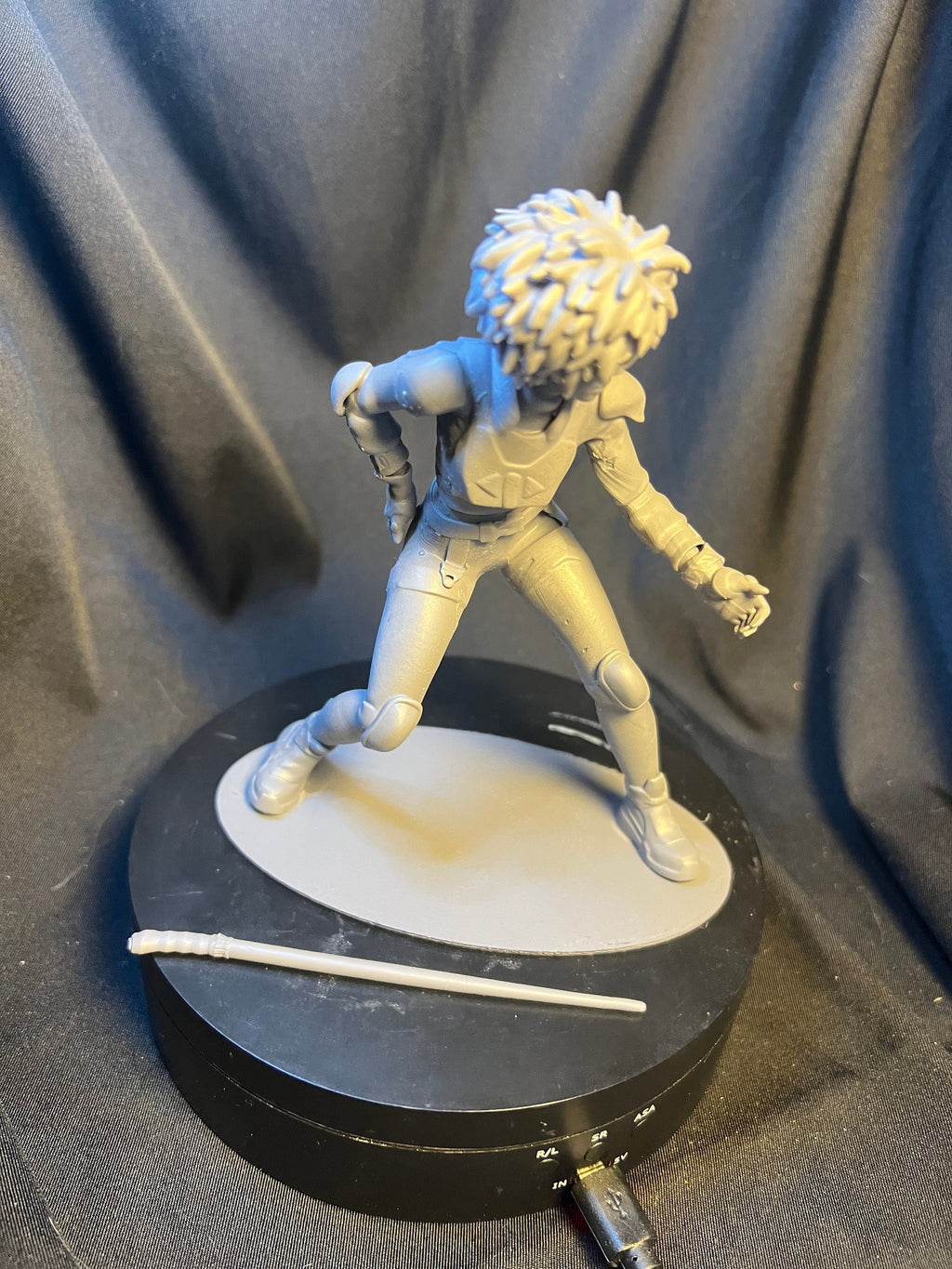 Sci-Fi Fan Art Figure: 3D Printed Space Warrior, 5.75"