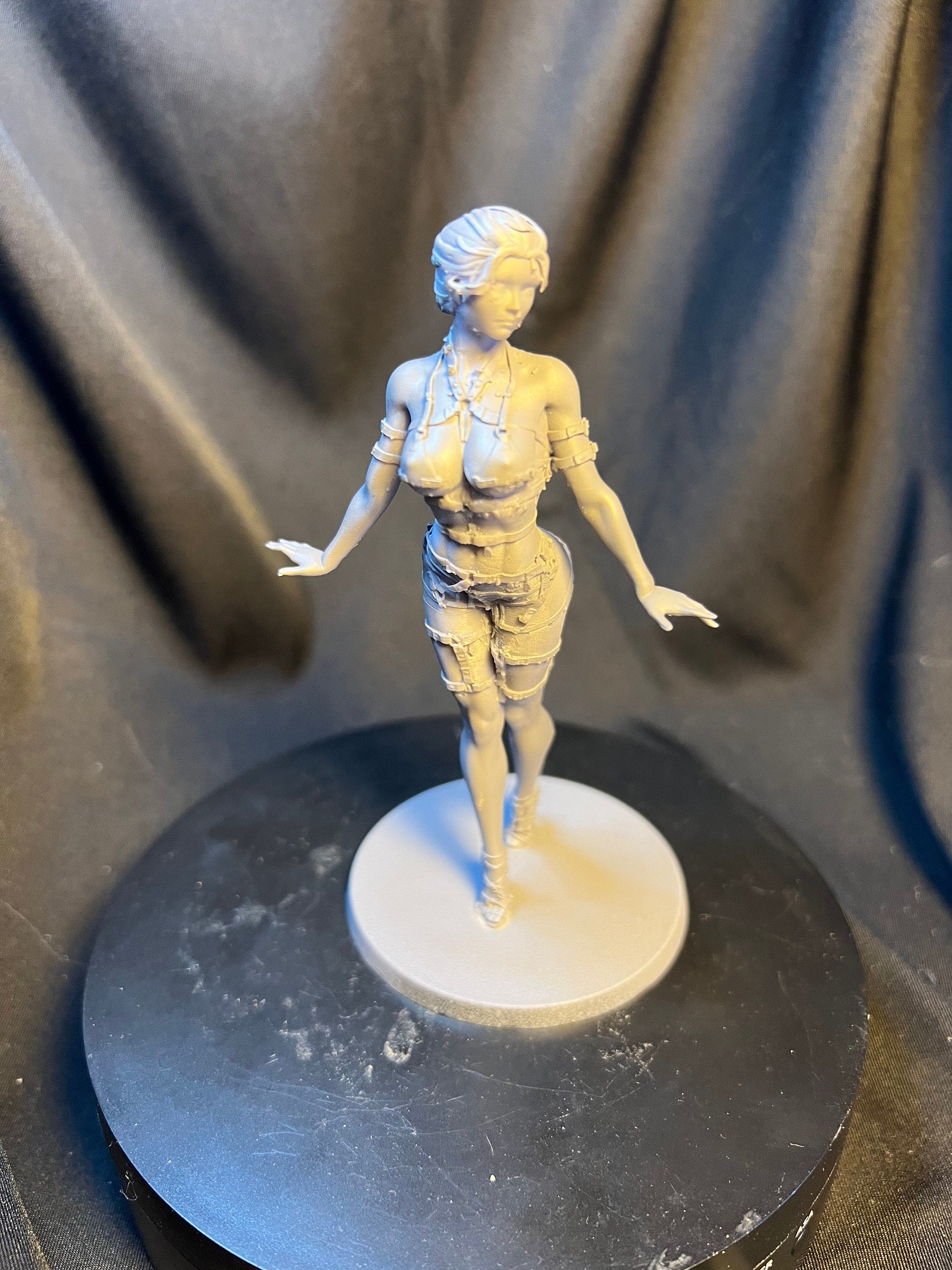 Dancing Woman Figurine, Elegant Pose, 4 inches Tall