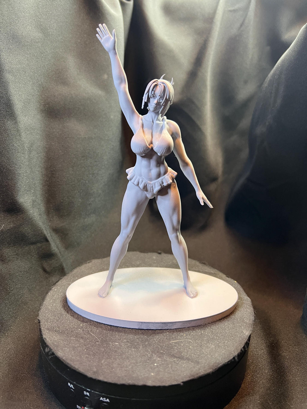 Muscular Asian Girl Dancing
