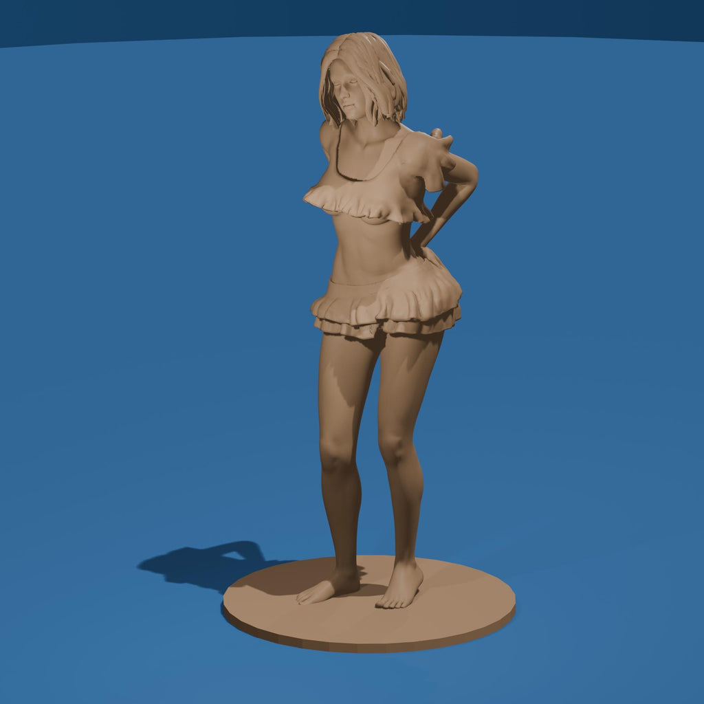 Sexy Girl in a Skimpy Outfit – Stylized 3D Figure