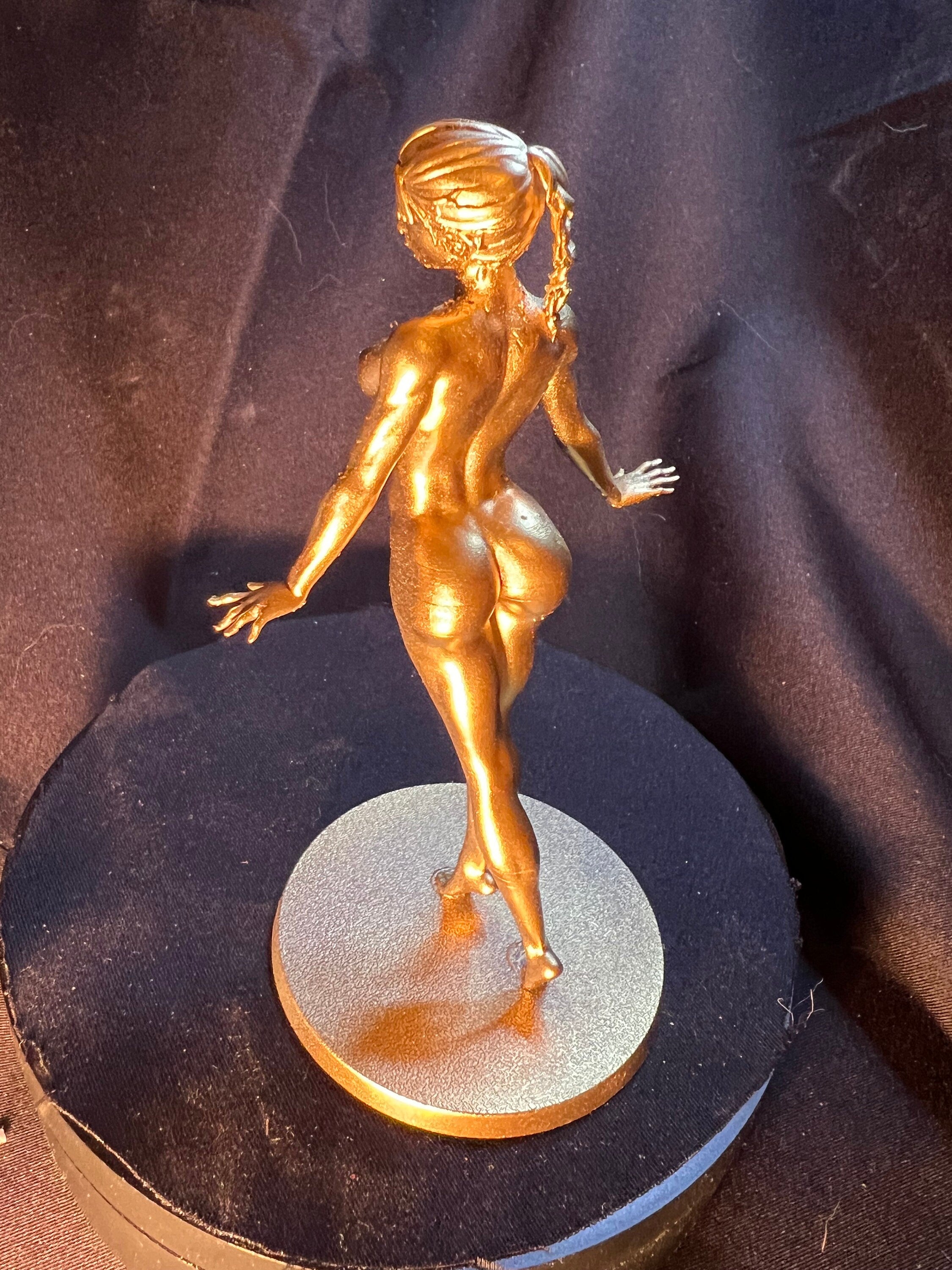 Dancing Woman Figurine, Elegant Pose, 4 inches Tall