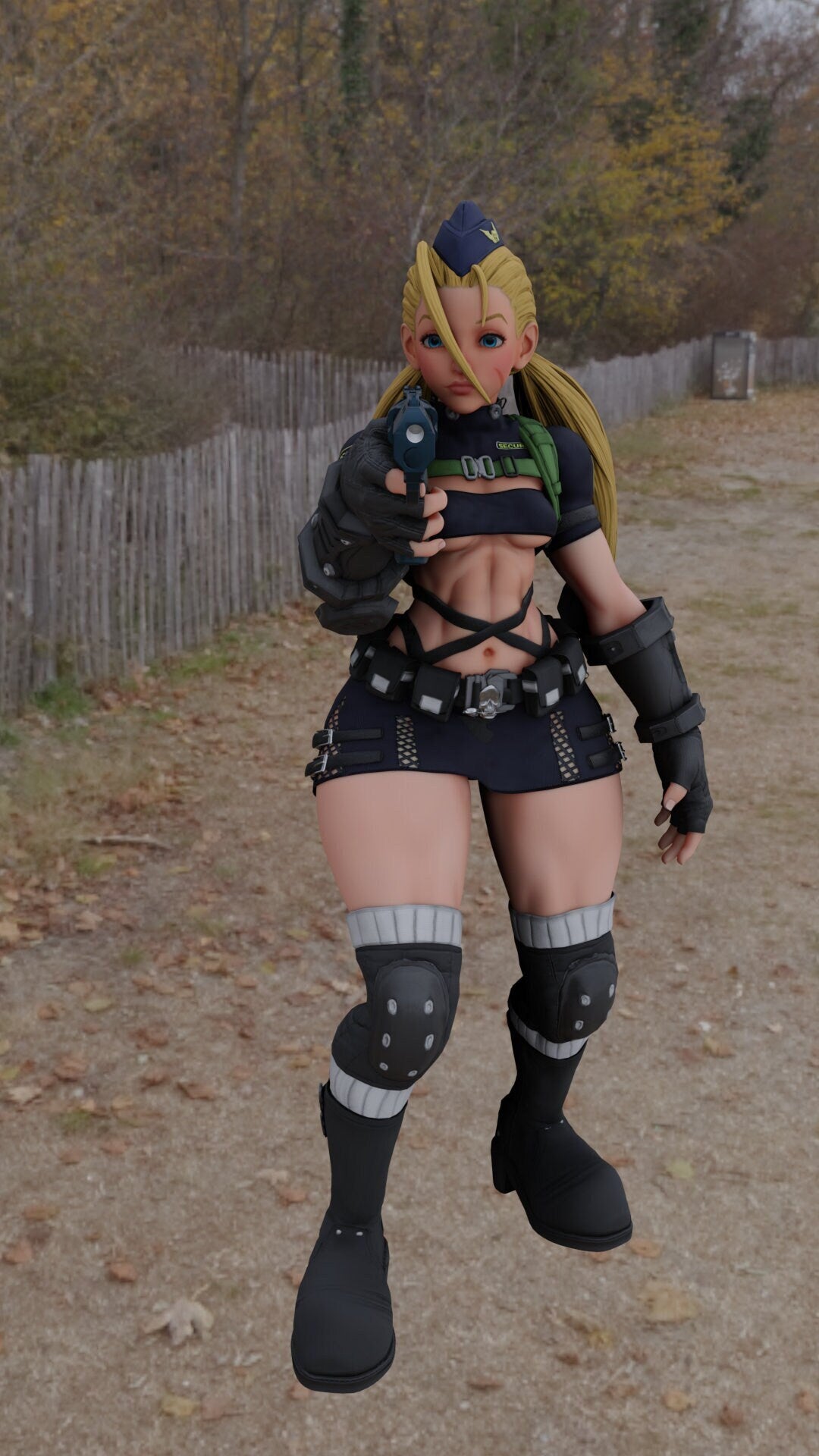 Cammy Police Woman Figure: Gaming Enthusiast Model