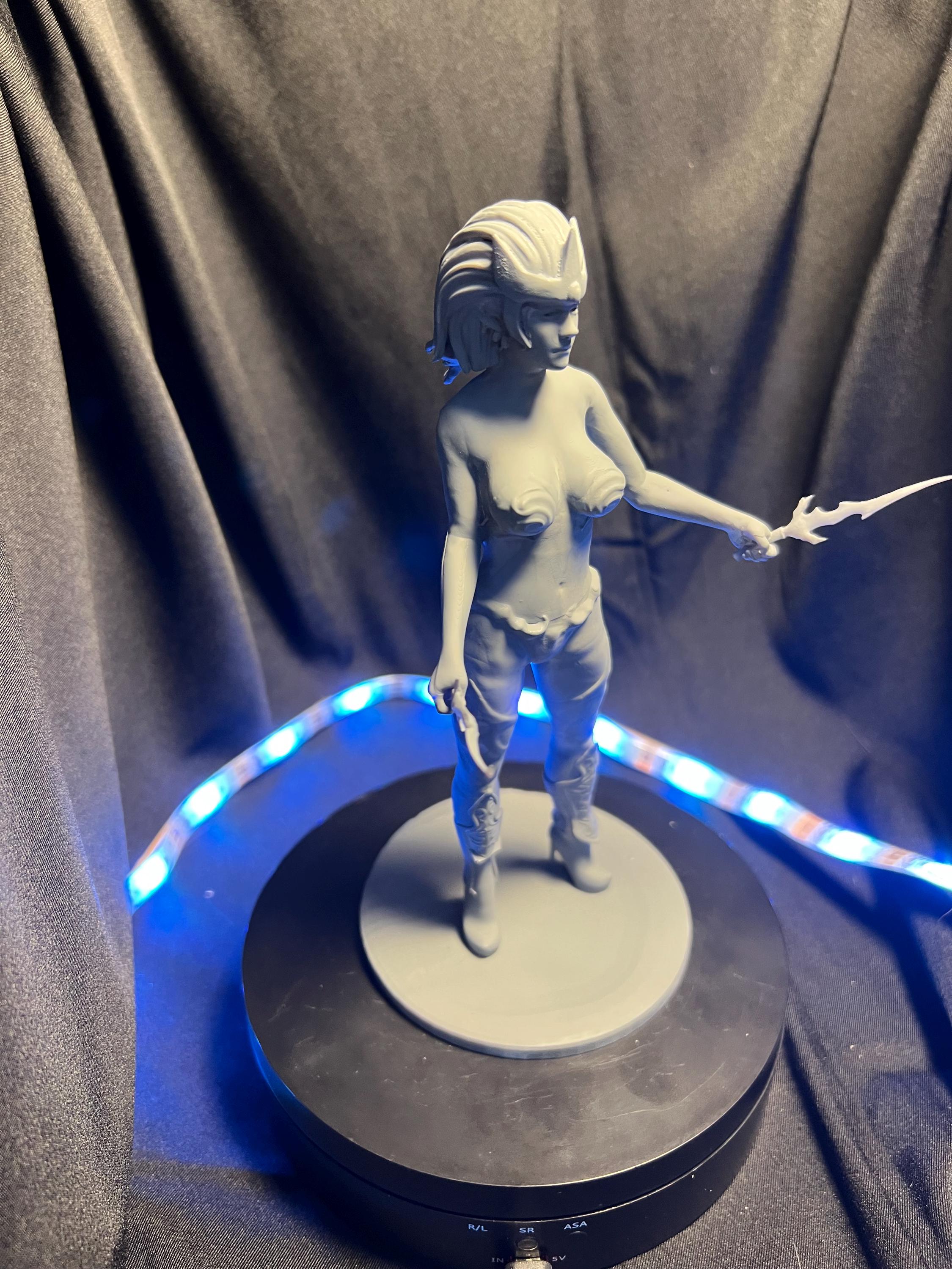 Dual Wielding Elf Rogue Figure