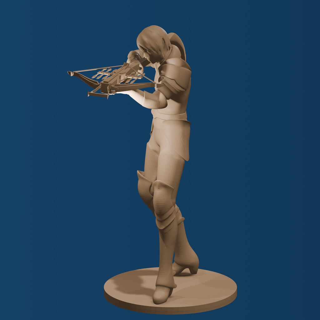Female Knight with a Crossbow Figure