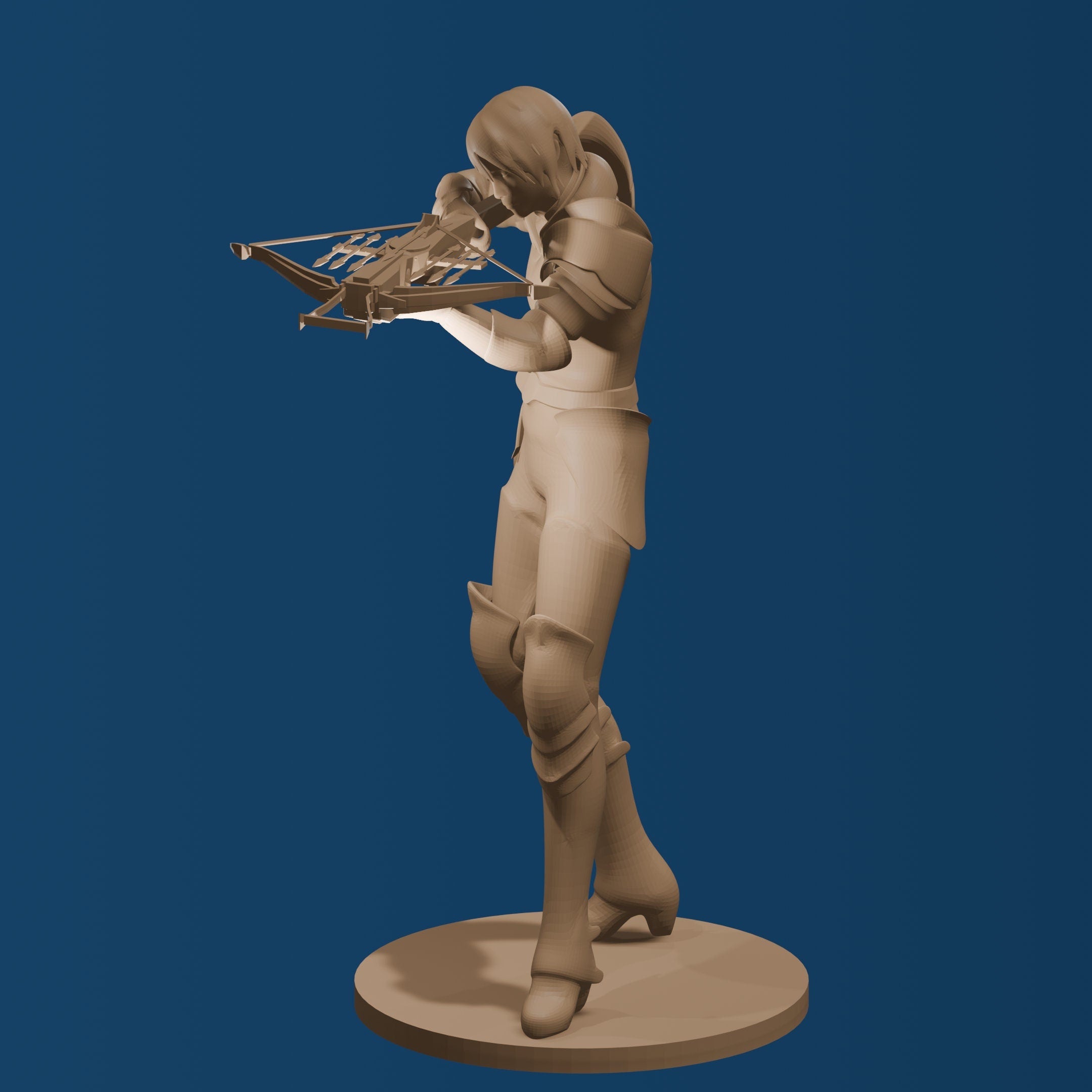 Female Knight with a Crossbow Figure